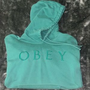 Cotton sweater teal size large